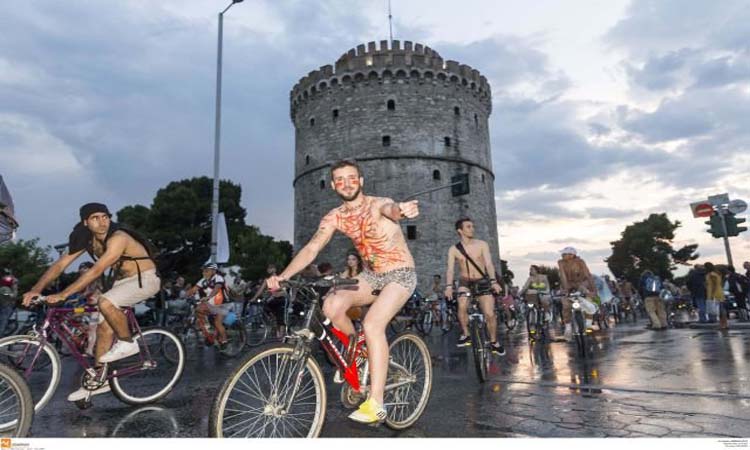 Γυμνή ποδηλατοδρομία για 8η χρονιά στη Θεσσαλονίκη