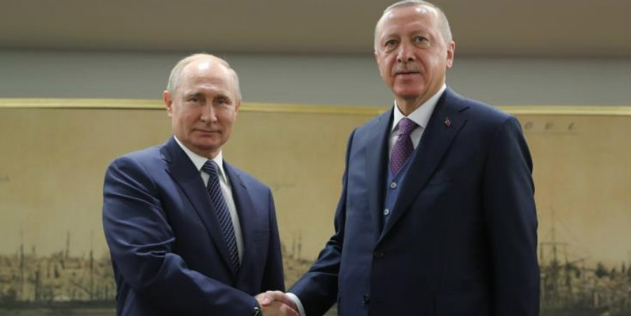 Κατ' ιδίαν συνάντηση Ερντογάν - Πούτιν στην Τουρκία