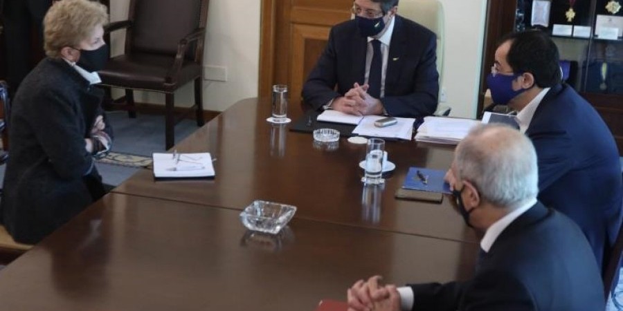 Στην Κύπρο η Λουτ - Συναντήσεις με Πρόεδρο Αναστασιάδη και Τ/κ ηγέτη