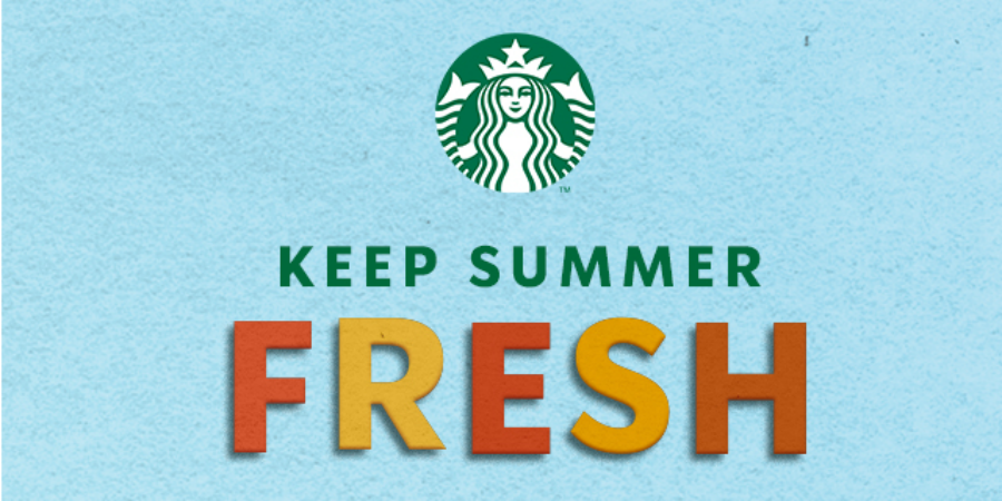 Για πάντα Καλοκαίρι  με τις πιο δροσερές & γεμάτες χρώμα επιλογές από τα Starbucks! 