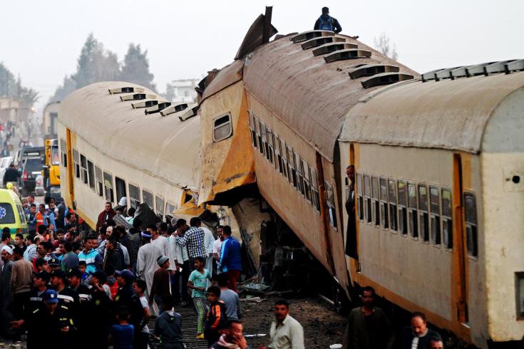 Επτά νεκροί είναι ο επίσημος απολογισμός από σύγκρουση τρένων στην Αίγυπτο 