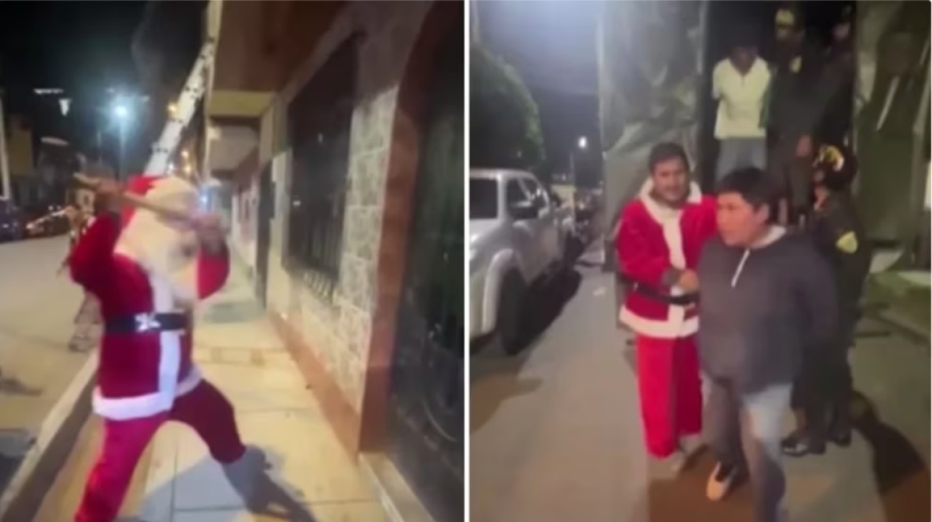 Αστυνομικός ντυμένος Άγιος Βασίλης συνέλαβε μια συμμορία διακίνησης ναρκωτικών στο Περού - Δείτε βίντεο