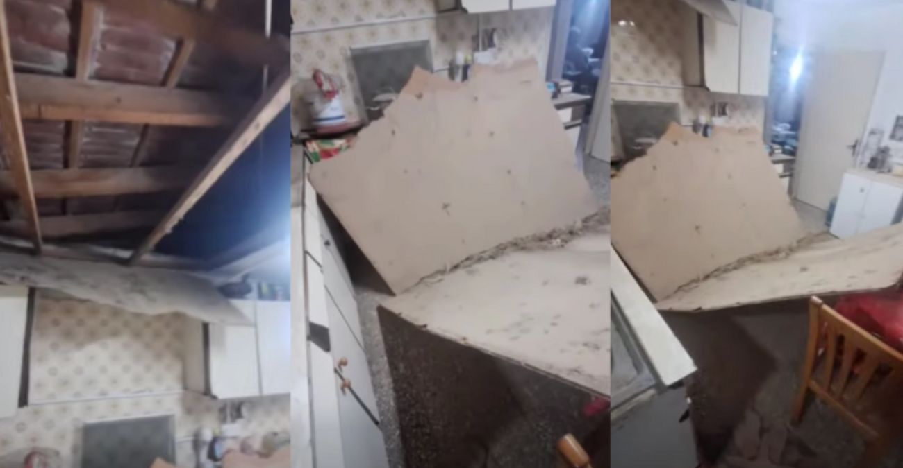 VIDEO: «Πλήρωναν ενοίκιο και τους έπεσε η στέγη στο κεφάλι» – Προσφυγικό σπίτι κατέρρευσε  - Η ιδιοκτήτρια τους διώχνει αντί να το φτιάξει