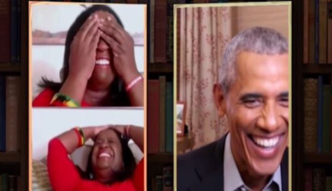 Ο Ομπάμα κάνει φάρσα σε φαν και εμφανίζεται σε βιντεοκλήση Zoom απροειδοποίητα - ΒΙΝΤΕΟ
