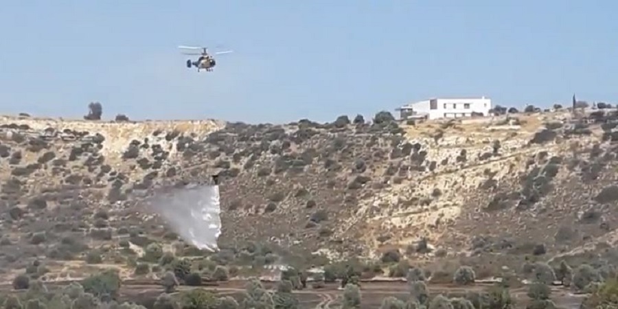 ΛΕΜΕΣΟΣ: Υπό έλεγχο η πυρκαγιά – Επιστρατεύτηκαν εναέρια μέσα – VIDEO