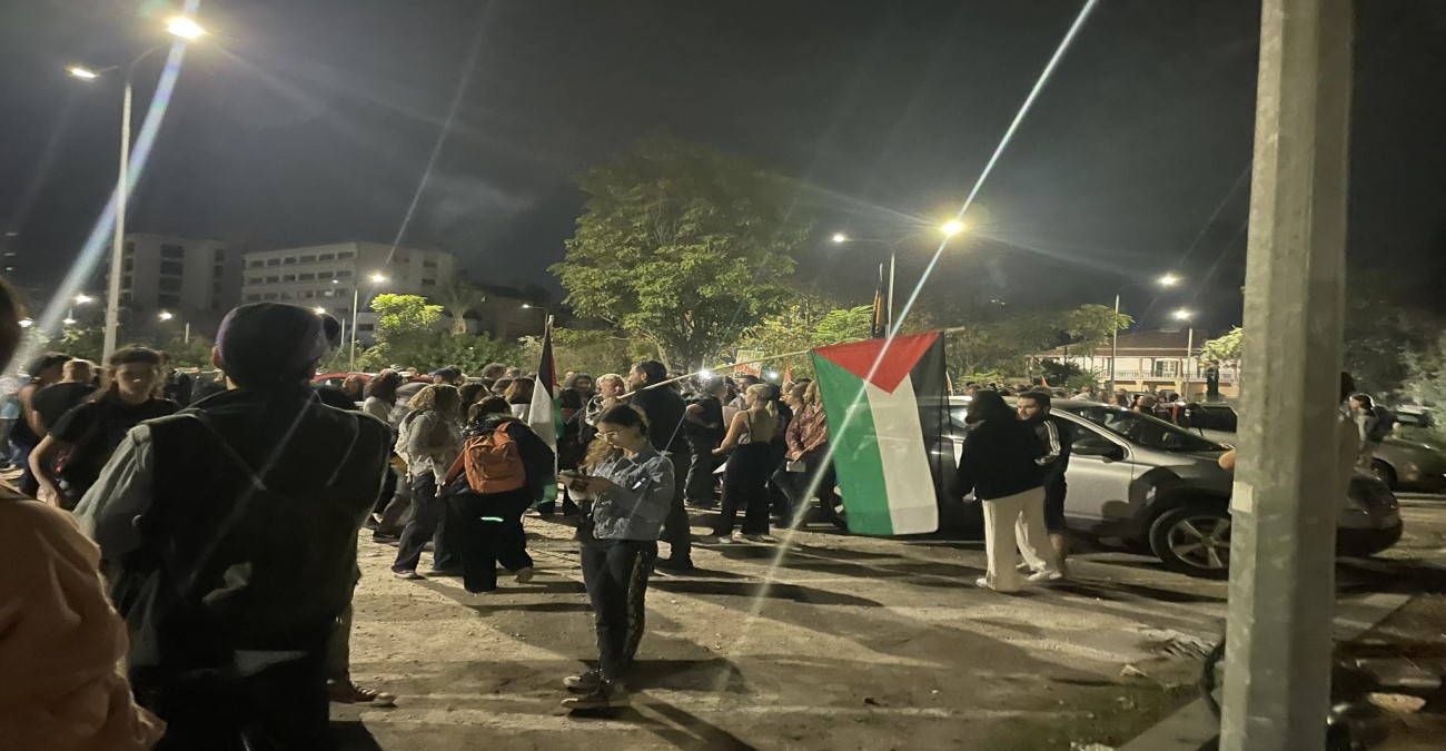 Σε εξέλιξη η πορεία υπέρ των Παλαιστινίων – Ισχυρή αστυνομική παρουσία στο σημείο - Δείτε φωτογραφίες