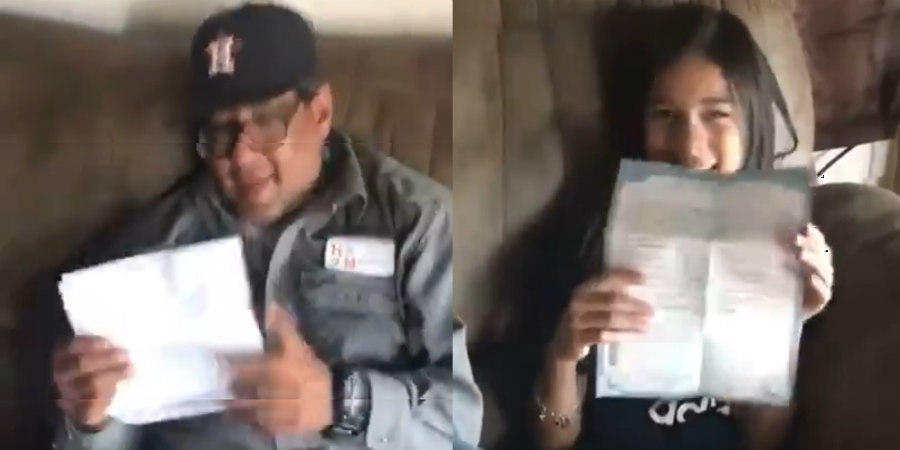 Πατέρας βούρκωσε με το γράμμα της θετής του κόρης- VIDEO