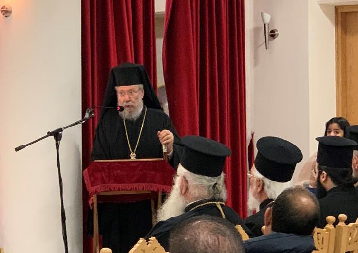 Σε εκδήλωση στη Σχολή Βυζαντικής Μουσικής στην Τάλα ο Αρχιεπίσκοπος