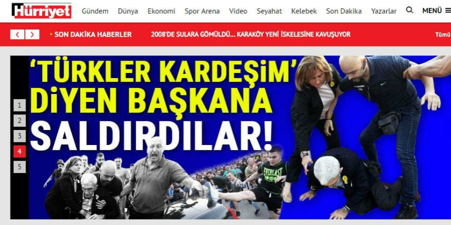 HURRIYET: «Έδειραν τον δήμαρχο που συμπαθεί τους Τούρκους»