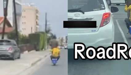 Video: Ασυνήθιστη και επικίνδυνη «μεταφορά» με πατίνι στους δρόμους της Λεμεσού - Προκαλούν ανησυχία για την ασφάλεια