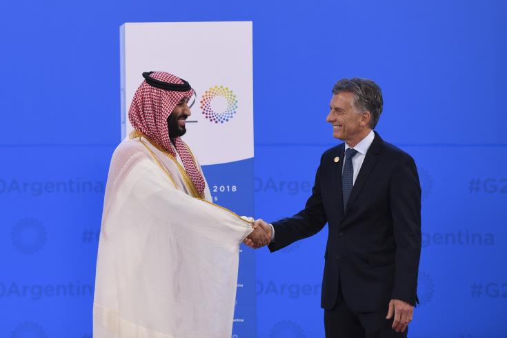 Ο Σαουδάραβας πρίγκιπας συναντήθηκε με τον Πρόεδρο της Αργεντινής στο περιθώριο της G20 