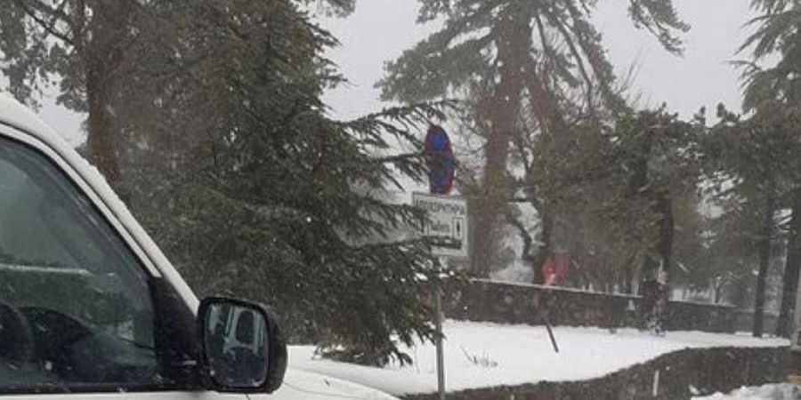 ΚΥΠΡΟΣ - ΚΟΡΩΝΟΪΟΣ : Προβλήματα στα ορεινά - Κλείνει νωρίτερα το κέντρο δειγματοληψίας λογω χιονόπτωσης