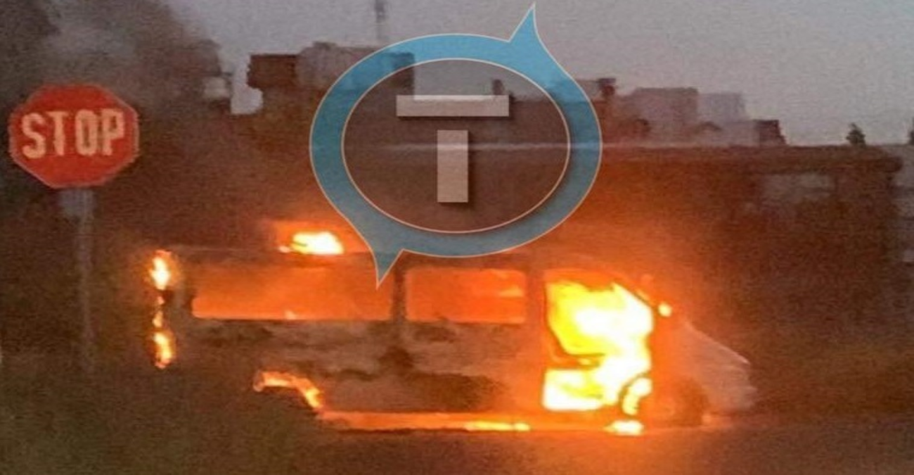 Η στιγμή που το όχημα στη Λευκωσία τυλίχθηκε στις φλόγες - Δείτε φωτογραφία