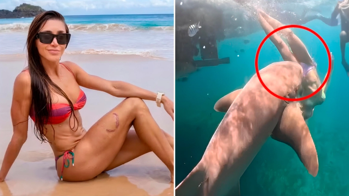 Δείτε βίντεο: Η στιγμή που καρχαρίας στη Βραζιλία αρπάζει από το πόδι τουρίστρια μόλις βουτά στη θάλασσα