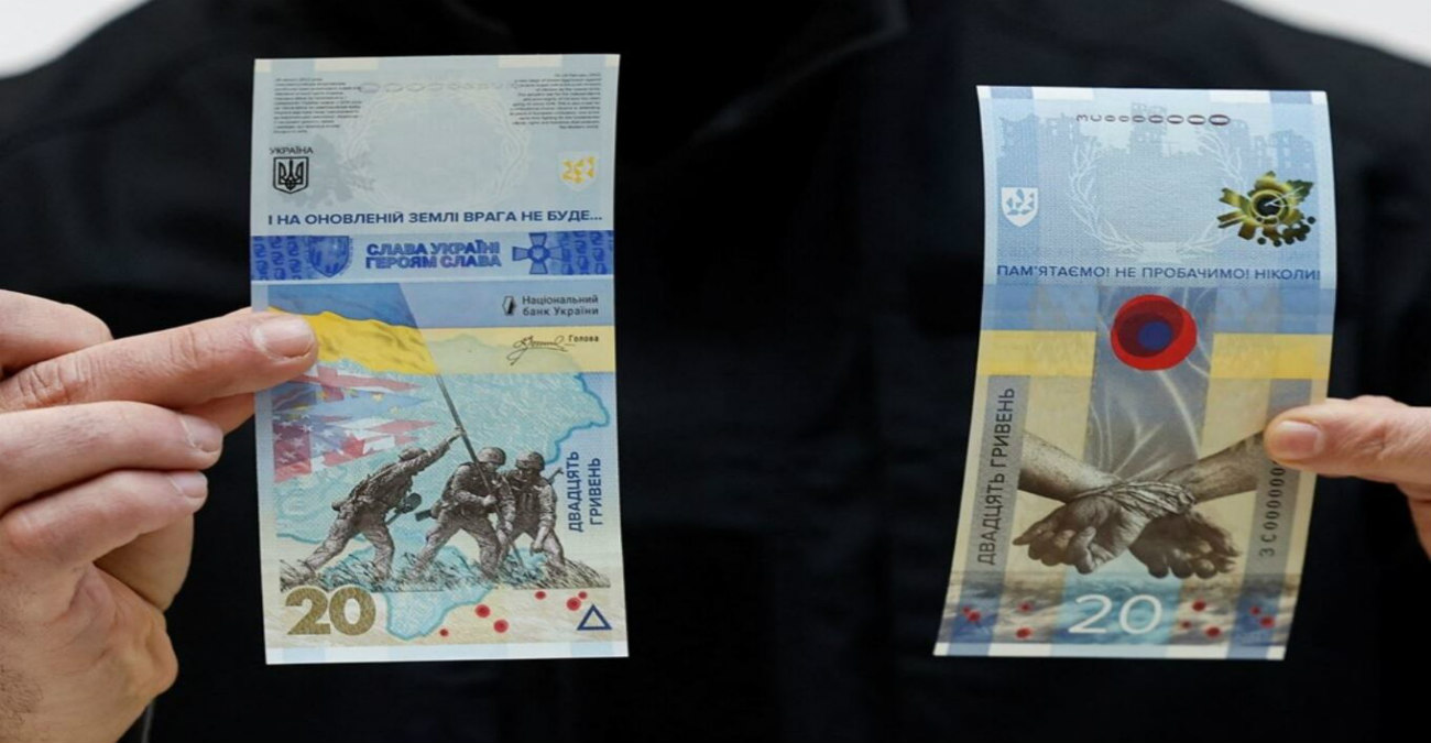 Ουκρανία: Αυτό είναι το αναμνηστικό χαρτονόμισμα για την πρώτη επέτειο της ρωσικής εισβολής στη χώρα