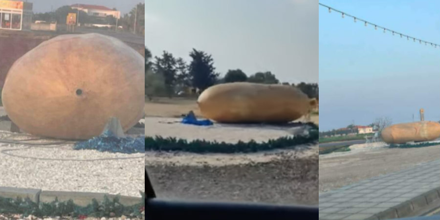 Άγνωστοι βανδάλισαν την «big potato» λίγο πριν την έλευση του νέου χρόνου - Δείτε φωτογραφίες και βίντεο