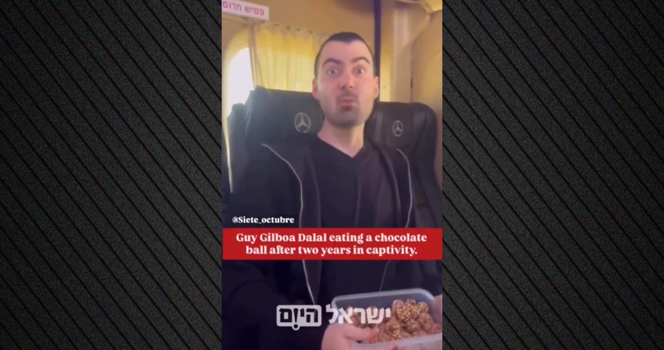 ΒΙΝΤΕΟ: Η αντίδραση πρώην ομήρου της Χαμάς όταν δοκιμάζει σοκολάτα μετά την απελευθέρωσή του