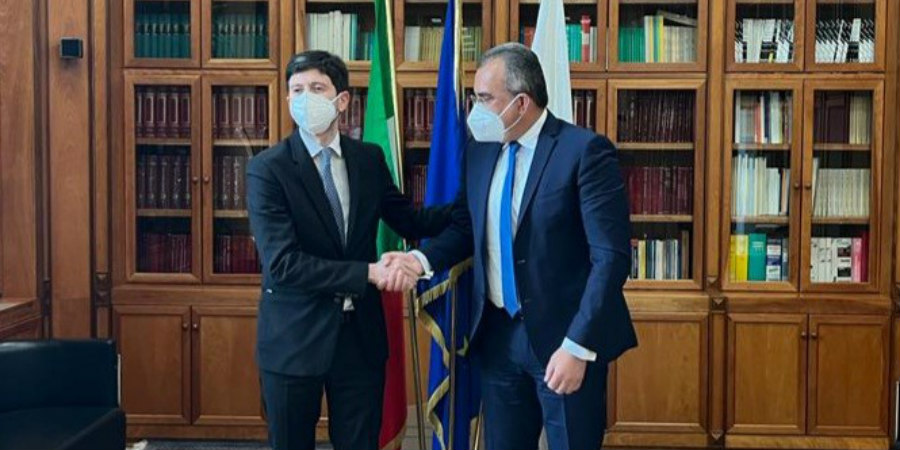 Συνάντηση Χατζηπαντέλα με Υπουργό Υγείας Ιταλίας - Διερεύνηση τρόπων συνεργασίας στον τομέα της υγείας