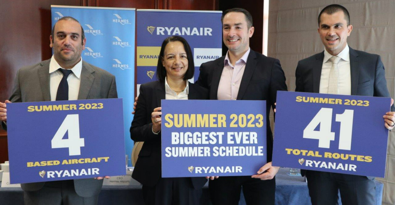 Ξεκινούν οι πτήσεις της Ryanair από Πάφο προς Αθήνα - Τα νέα δρομολόγια το καλοκαίρι του 2023 