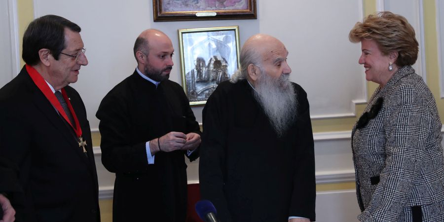 Ο Πρόεδρος της Δημοκρατίας είχε συνάντηση με τον Αρχιεπίσκοπο Θυατείρων και Μεγάλης Βρετανίας