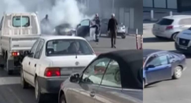 Φωτιά σε όχημα μετά από τροχαίο στο κέντρο της Λεμεσού - Δείτε βίντεο 