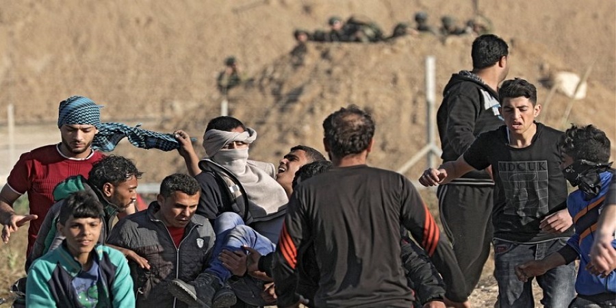  Χιλιάδες Παλαιστίνιοι στην κηδεία των 16 νεκρών από τα πυρά των Ισραηλινών