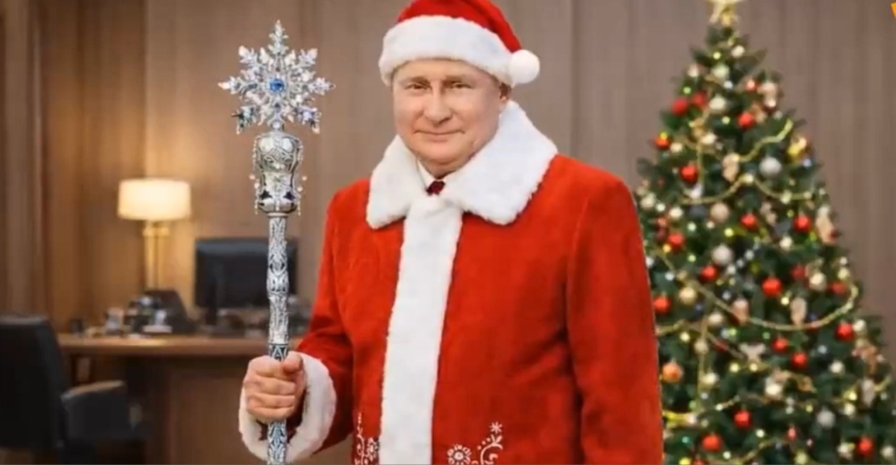 ΒΙΝΤΕΟ: Το Sputnik έντυσε Άγιο Βασίλη μέσω AI τον Πούτιν και «μοίρασε δώρα» σε Τραμπ, Ερντογάν και Ζελένσκι