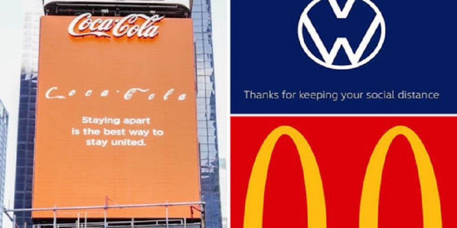 Εταιρείες αλλάζουν τα λογότυπά τους προς ενθάρρυνση του social distancing