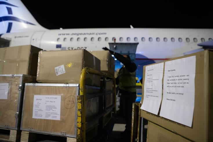 Ιατρικό εξοπλισμό και αναλώσιμα από την Κίνα μετέφερε στην Κύπρο ειδική πτήση
