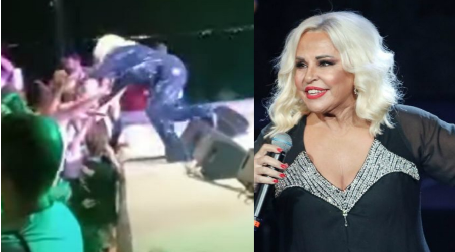 Μπέσσυ Αργυράκη: Έπεσε από τη σκηνή ενώ τραγουδούσε – Οδηγήθηκε στο νοσοκομείο (Βίντεο)