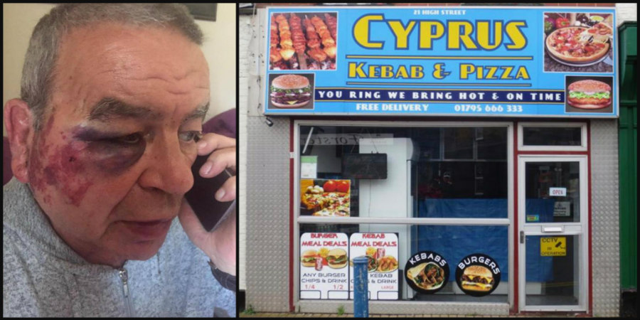 Άγριο ξύλο έξω από κυπριακό εστιατόριο στην Αγγλία – Παράπονα ταξιτζή για την περίθαλψή του – ΦΩΤΟΓΡΑΦΙΕΣ