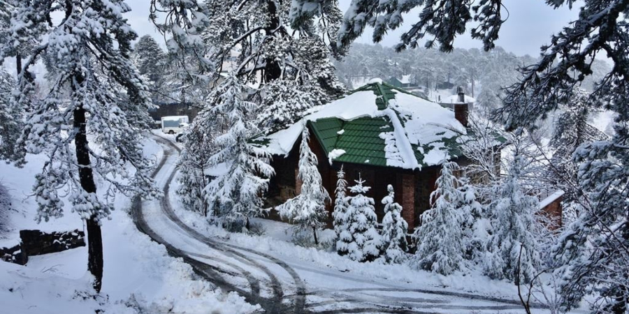 Live εικόνα απο το μαγευτικό χιονισμένο Τρόοδος - Μύρισε πραγματικά Χριστούγεννα