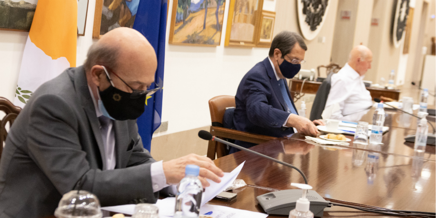 Τους στόχους και την στρατηγική του στη Γενεύη ανέλυσε στα μέλη του Εθνικού ο Πρόεδρος Αναστασιάδης