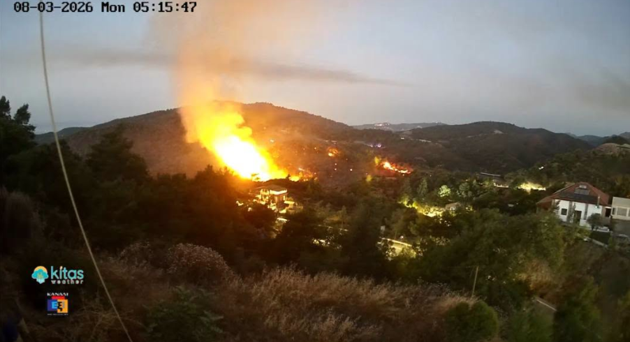 Συναγερμός για μεγάλη πυρκαγιά στη Λεμεσό: Επιχειρούν εναέρια μέσα, μαίνεται κοντά σε σπίτια - Δείτε φωτογραφίες
