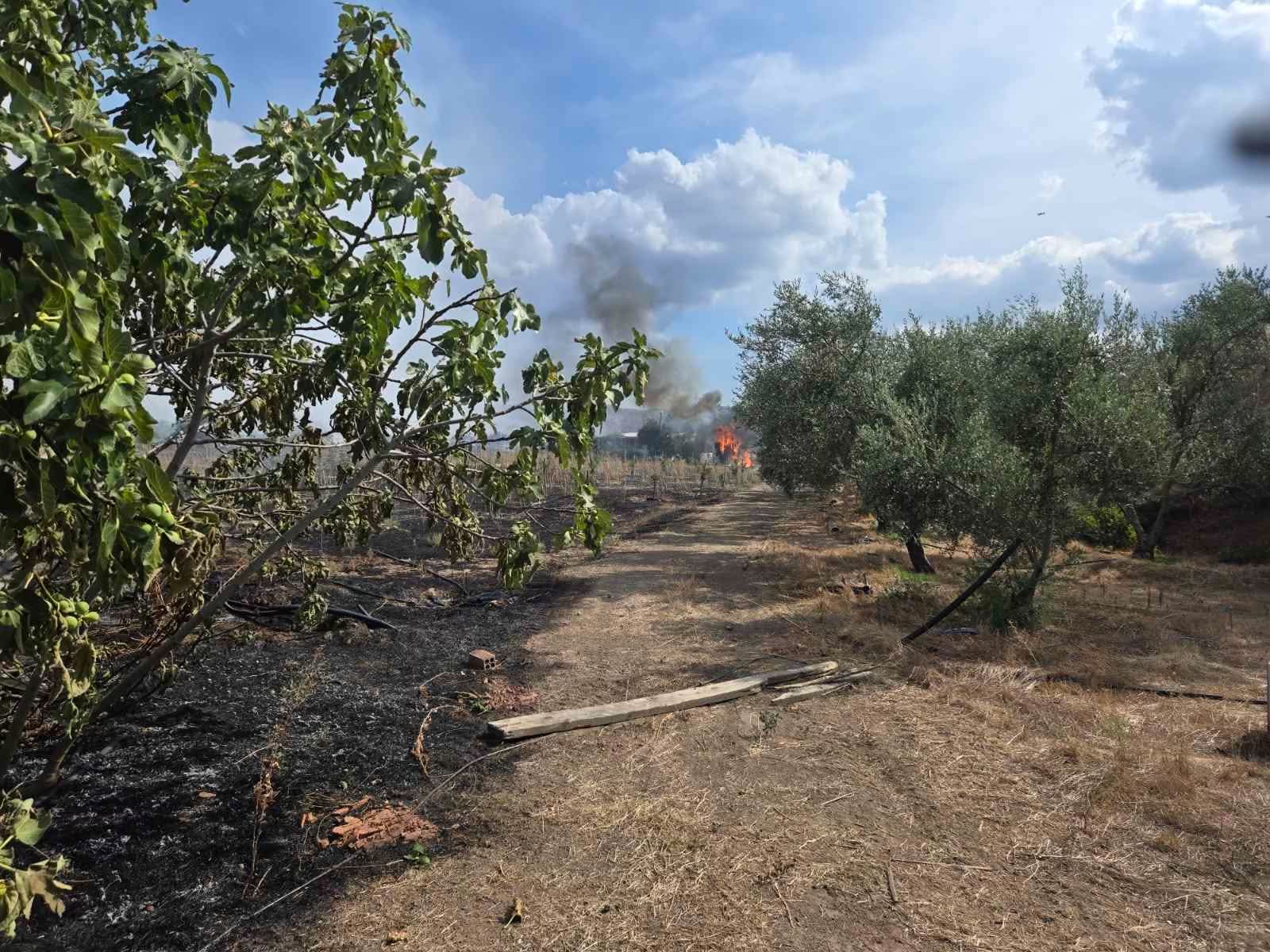 Φωτογραφίες από το σημείο που μαίνεται η πυρκαγιά στη Λευκωσία 