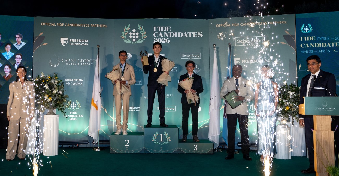 Τελετή λήξης FIDE Candidates Tournament 2026 στο Cap St Georges Hotel & Resort - Δείτε φωτογραφίες