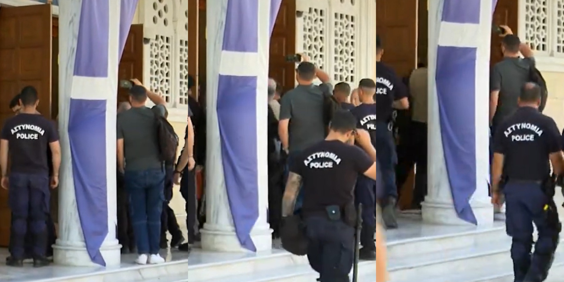 Ένταση στη χειροτονία Μητροπολίτη Πάφου: Φώναξαν «αίσχος» και «ανάξιος» - Ισχυρές αστυνομικές δυνάμεις στο σημείο – Δείτε βίντεο