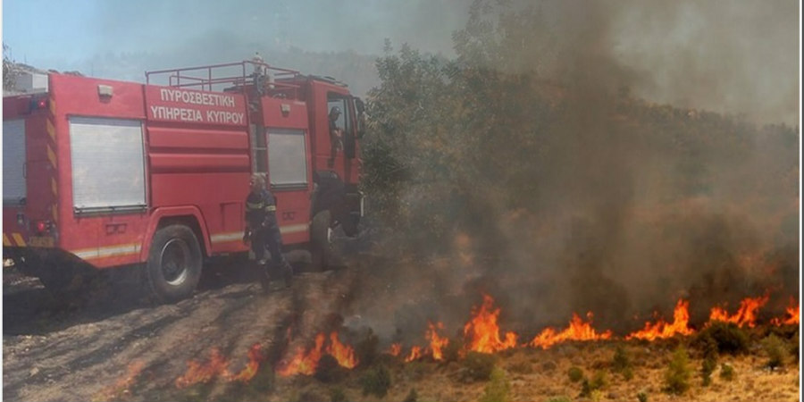 Υπό έλεγχο δασική πυρκαγιά στην Κάτω Μονή Λευκωσίας - Κάηκαν αγριελιές και άγρια βλάστηση