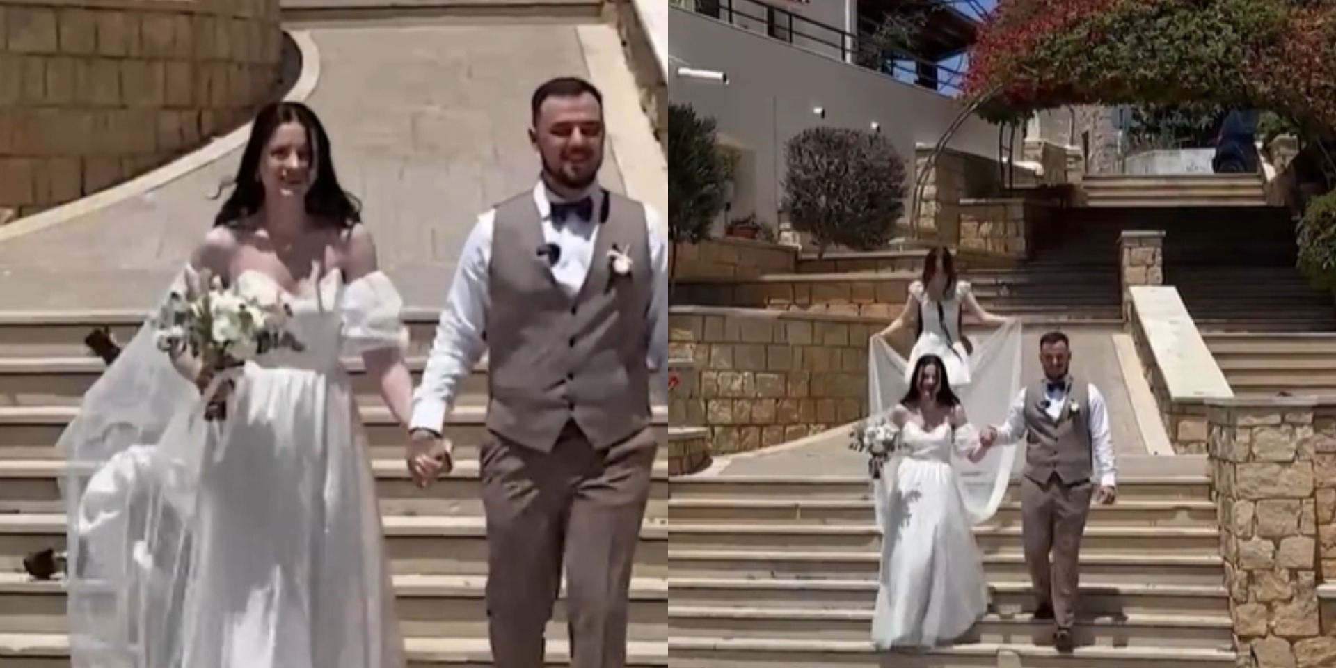 VIDEO: Απίστευτο περιστατικό στην Κύπρο - Έπεσε παρανυφάκι και πήρε μαζί του την… νύφη