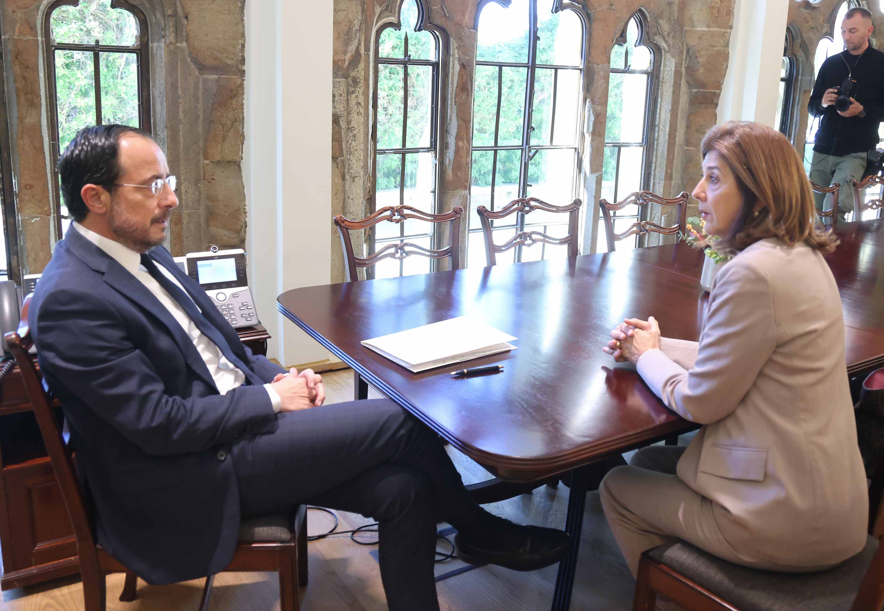 ΠτΔ: «Είμαι συγκρατημένα αισιόδοξος μετά τη συζήτηση με την προσωπική απεσταλμένη του ΓΓ των ΗΕ για το Κυπριακό»