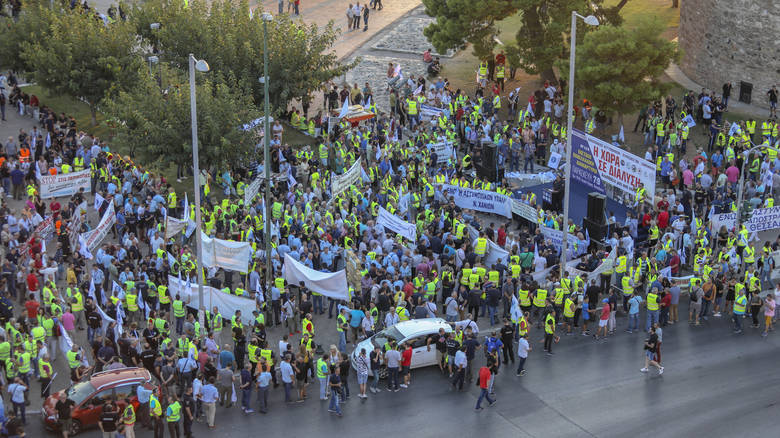 Σε κλοιό διαδηλώσεων η Θεσσαλονίκη