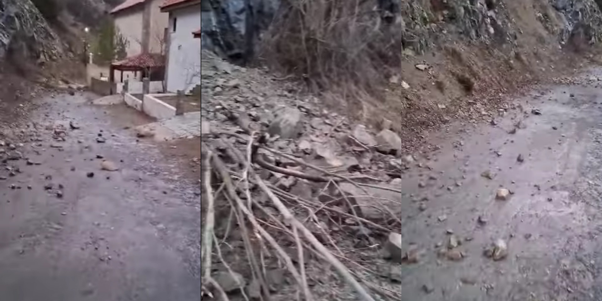 VIDEO - Καταγγελία στο «Τ»: Σοβαρός κίνδυνος από κατολισθήσεις μεγάλων πετρών στον Καρβουνά - «Ο δρόμος μπορεί να καθαριστεί αλλά...»