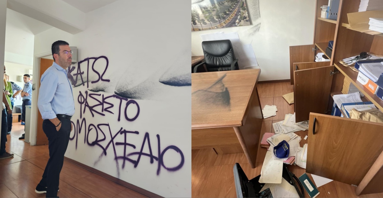 Δίπλαρος για βανδαλισμούς στα γραφεία ΔΗΣΥ Λεμεσού: «Δεν μας φοβίζουν – θα συνεχίσουμε με υπευθυνότητα»