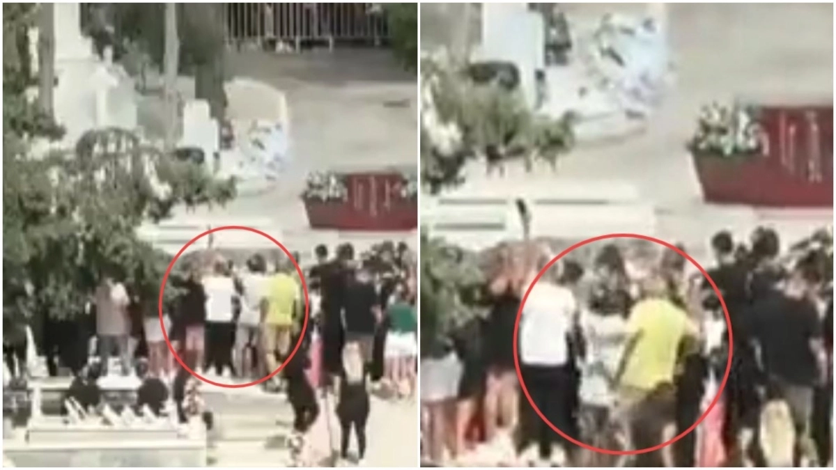 Video: Θαυμαστές του Μαζωνάκη πάτησαν σε μνήμα, κατέρρευσε και βρέθηκαν στο χώμα: «Τι ασέβεια θεέ μου»