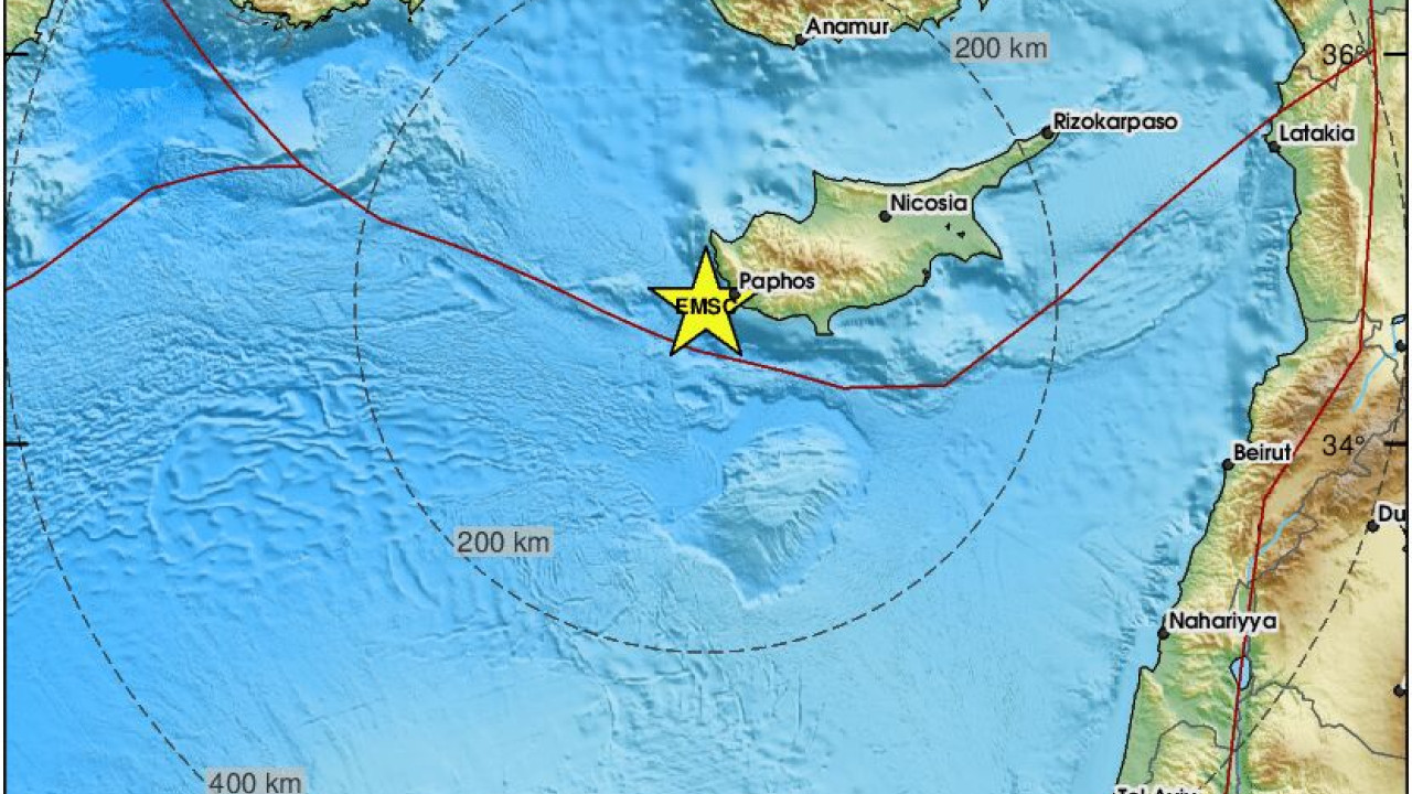 Ακολούθησαν δύο μετασεισμοί – Εντάσσεται στην φυσιολογική σεισμική δραστηριότητα της Κύπρου