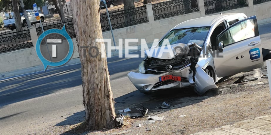 Σφοδρή σύγκρουση οχήματος σε δέντρο στην Πάφο – Μυστήριο με την εξαφάνιση του οδηγού - ΦΩΤΟΓΡΑΦΙΑ