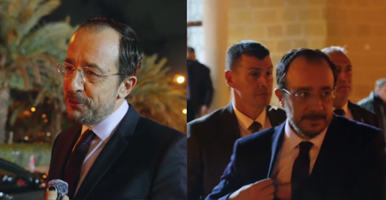 Κι όμως έγινε: Η απρόσμενη ερώτηση στον Πρόεδρο Χριστοδουλίδη για techno party και τον προσωπικό του φρουρό - Βίντεο