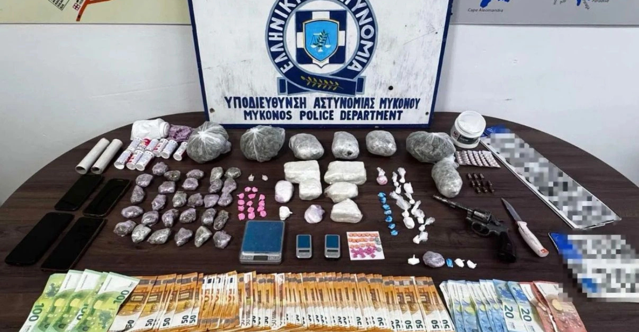 Video: Χειροπέδες σε διακινητές κοκαΐνης στη Μύκονο: Θα πουλούσαν ναρκωτικά αξίας 100.000 ευρώ
