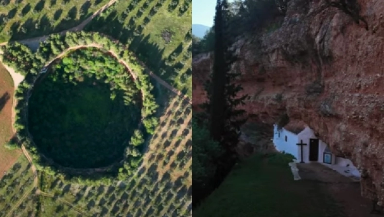 Ανάσταση μέσα σε κρατήρα: Το πιο περίεργο εκκλησάκι της Ελλάδας βρίσκεται στην Αργολίδα 