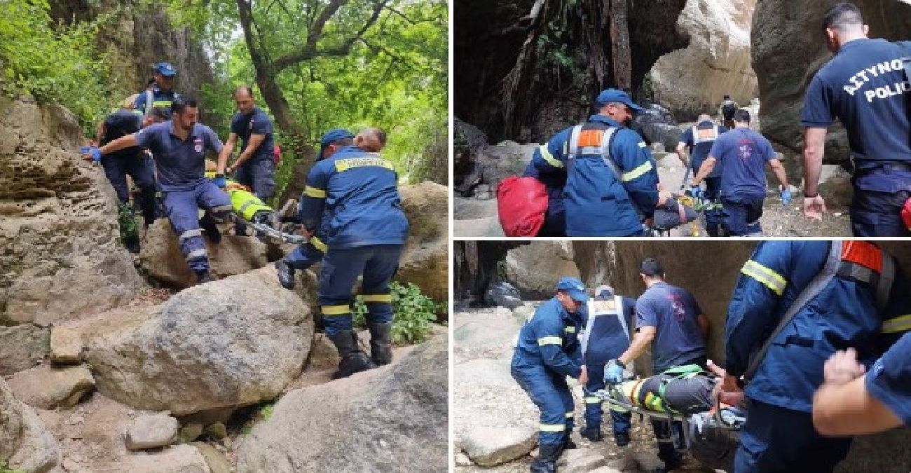 Τραυματισμός 37χρονου στο Φαράγγι του Άβακα – Σωτήρια επέμβαση Πυροσβεστικής – Δείτε φωτογραφίες